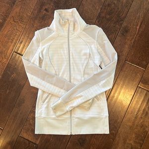 Lululemon Nice Asana zip up striped jacket
